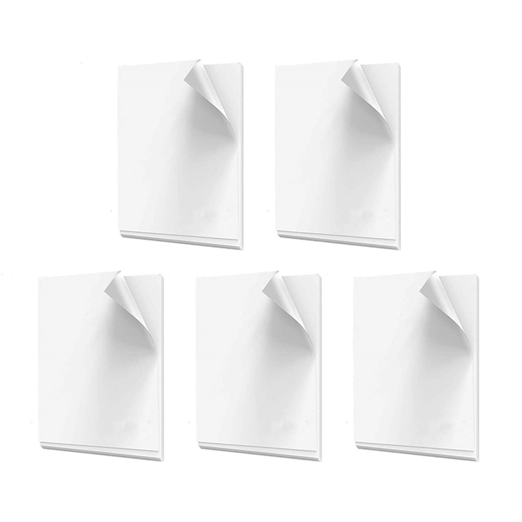 Papel adhesivo vinílico impermeable imprimible premium para inyección de tinta e impresora 210 x 280 mm 150 hojas de papel adhesivo mate