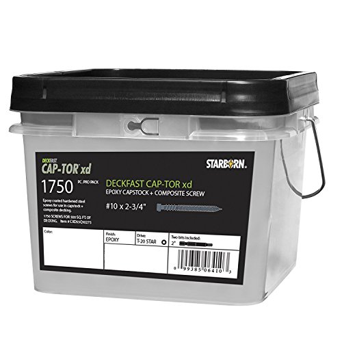 Starborn CapTor xd Screws for PVC and Composite Decking 1750 Pro
