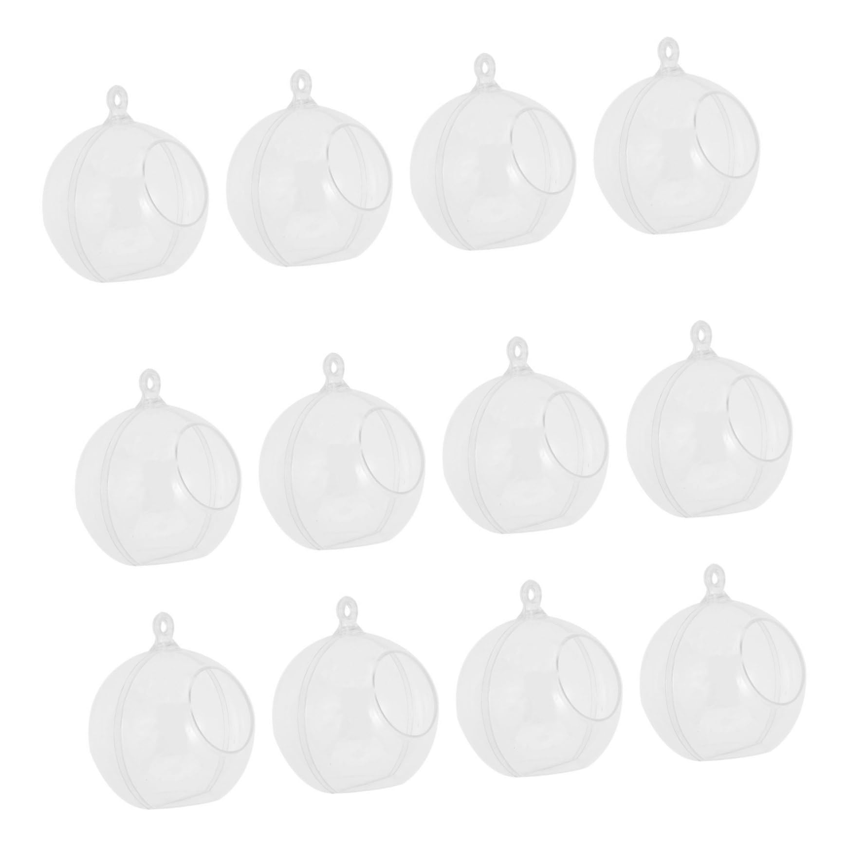 Ornements festifs transparents Vaguelly en acrylique robuste et incassable