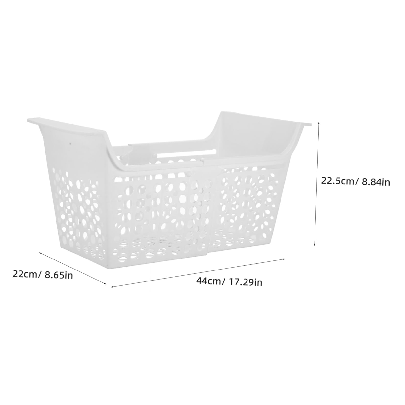 VILLCASE Cesta Extensible Plástico Horizontal para Congelador Blanco
