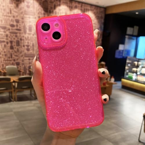 Coque iPhone 13 Pro paillettes fluo couverture arrière souple antichoc pour smartphone Apple