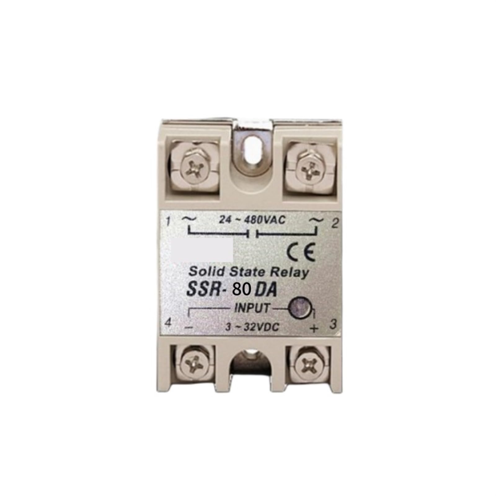 Relais à semi-conducteurs SSR-80DA 80A DC AC 3-32V 24-380V commutateur statique industriel