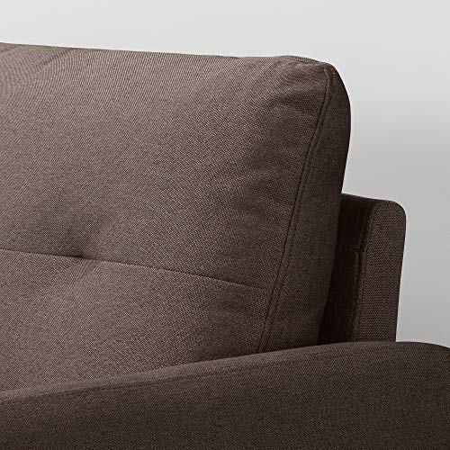 Zinus Ricardo Sofa Couch/Tufted Cushions/Easy, Tool-Free Assembly, Chestnut Brown & 12 Inch Green Tea Memory Foam Mattress/Certipur-Us Certified/Bed-In-A-Box/Pressure Relieving, Queen #TOP3