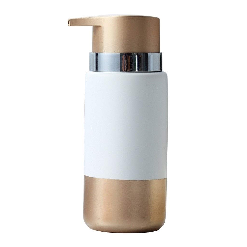 dispenser sapone/Dosatori per sapone liquido Sapone liquido anti-disegno di pattino di Protezione Ambientale di ceramica di plastica dell'erogatore del sapone bottiglia grande Head16.5x6cm, 300ml / 10