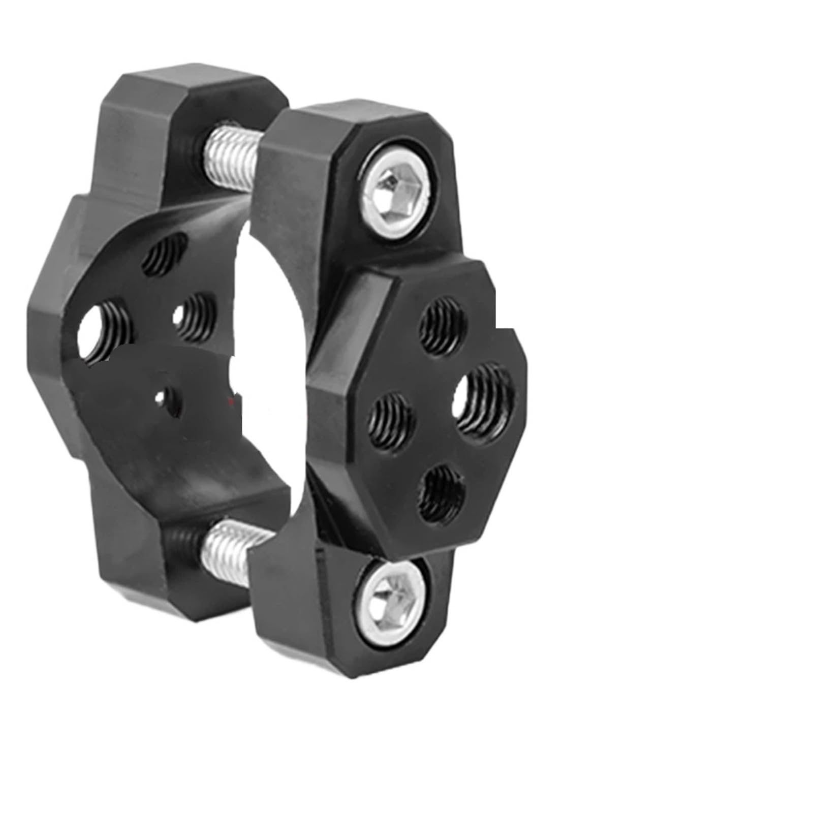 Aueeyhdo 1Pc 17-54Mm Headlight Repair Kit Bracket Motorcycle Fork Tube Handlebar Bracket Holder Fixed Bumper Headlight Light Clamp Moto Auxiliary Spotlight Clip(1Pc 17-54Mm)