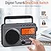 Portable Radio with Best Reception, 4000mAh Rechargeable Digital Radio AM FM Portable with SD Card/USB Playback, Digital Tunner, Big Speaker, LCD Screen(Grey)