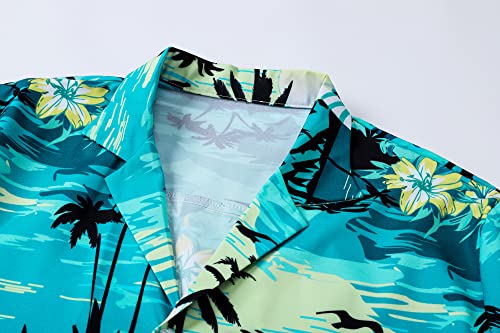 Image of SANGTREE Family Matching Hawaiian Outfits , Casual Beach Travel Clothes ,Vacation Clothing Set for Women & Men & Girls & Boys