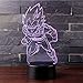 Produktbild 3D LED Lampe Nachtlicht, CKW 7 Farben Wählbar Dimmbare Touch Schalter Nachtlampe für Kinder Weihnachten Geburtstag beste Geschenk Spielzeug (Dragon ball 3)