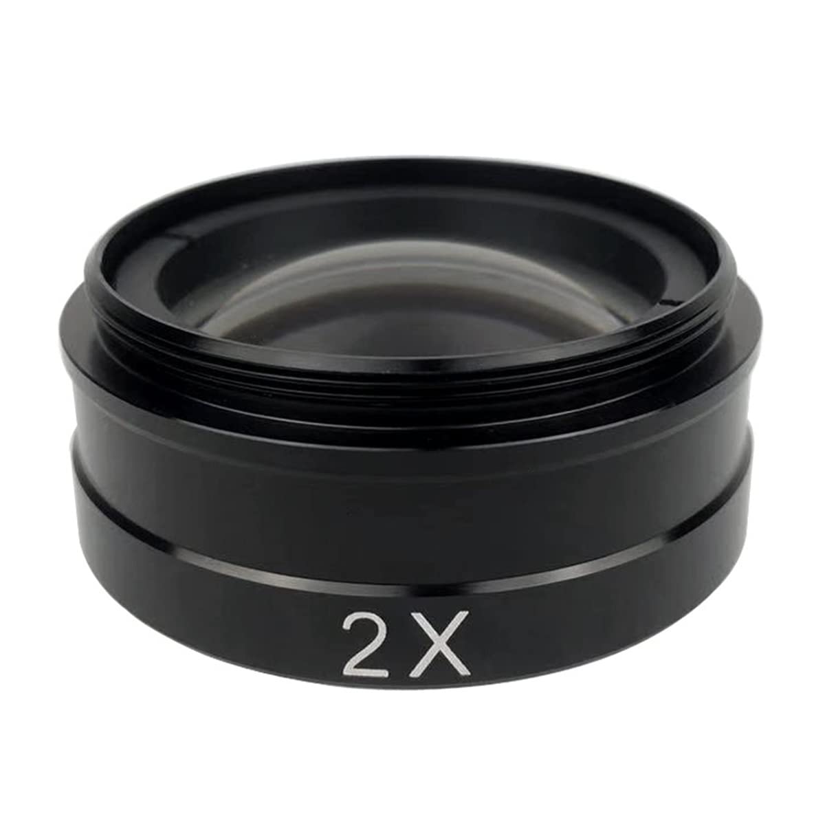 Microscope 0.5X / 2.0X / 0.3X Auxiliary Objective Glass Lens for 80X 300X Lens Industry Video Microscope Camera(2.0X)