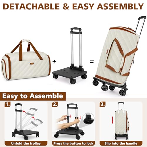 Rolling Garment Duffel Bag 4-in-1 Set