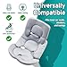 Infant Car Seat Insert Compatible with Chicco Keyfit 30, Carseat Insert Support for Infant, Soft Head and Body Support, Reversible Design Cushion Pad, Non-Slip, for Car Seats, Swing and Strollers