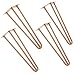 Produktbild [en.casa] Hairpin Leg 45 cm 3 Streben DIY Tischbein im 4er Set aus Stahl Haarnadelbeine Tischkufen Tischzubehör Tischgetell Esstisch Couchtisch Kupferfarben