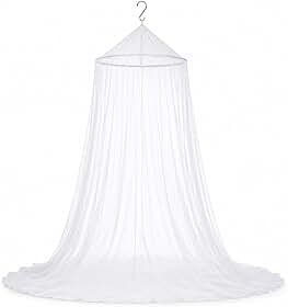 Tela de Mosquiteiro de Cama, Premium, Proteção Contra insetos, Fácil Instalação, Cama de Solteiro, Cama de Casa, Berço e Camping.