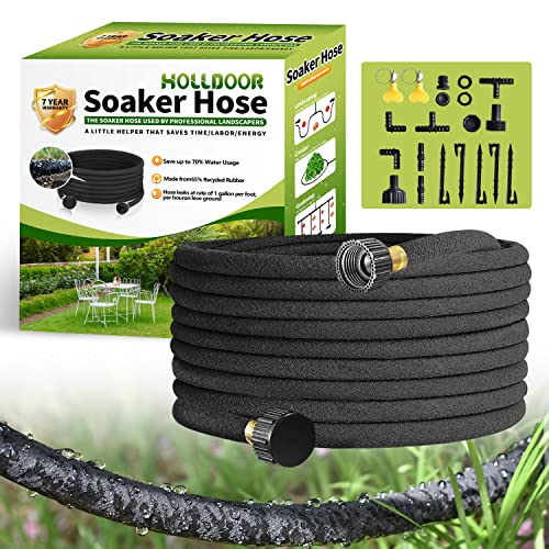 Soaker-Hose-50-Ft-for-Garden-Beds-with-Soaker-Hose-Fittings-12-Diameter-Soaker-Hose-for-Garden-70-Water-Saving-Drip-Hoses-for-Lawn-Landscaping-Garden50-FT