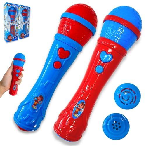Microfone De Brinquedo Aumenta A Voz Infantil Comp 1 Leve 2