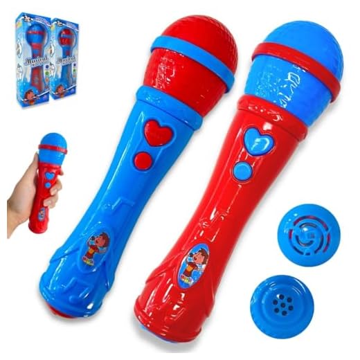 Microfone De Brinquedo Aumenta A Voz Infantil Comp 1 Leve 2