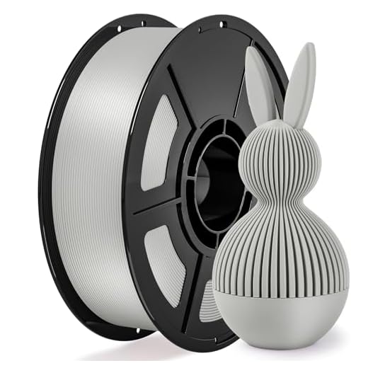 iSANGHU 3D Printer PLA Filament Grey,30-300mm/s Neatly Wound 3D Printing Filament 1kg (2.2lbs),Pla for Bambu Lab 3D Printer,AMS,AMSLite, Pla Filament 1.75mm Dimensional Accuracy +/- 0.02mm Grey