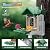 SV3C Bird Feeder with Camera Solar Powered, Smart Camera Bird Feeder with AI Identify BirdSpecies, Instant Alerts, 2K HD Video, Various DIY Addons, 2.4G WiFi, Gift for Mom Dad and Birdlover (Green)
