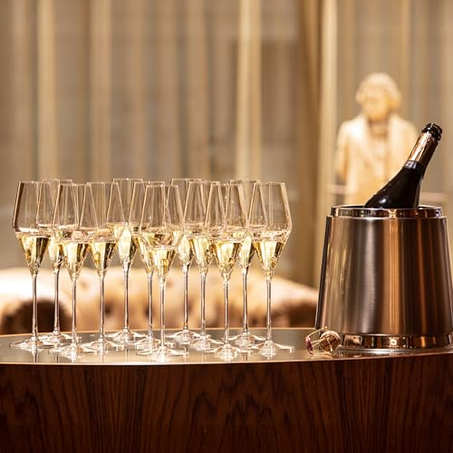 Stölzle Lausitz Quatrophil Champagne Glasses Crystal, 9 3/4 oz, Set of 4 by Stölzle Lausitz - Used condition - Image 6