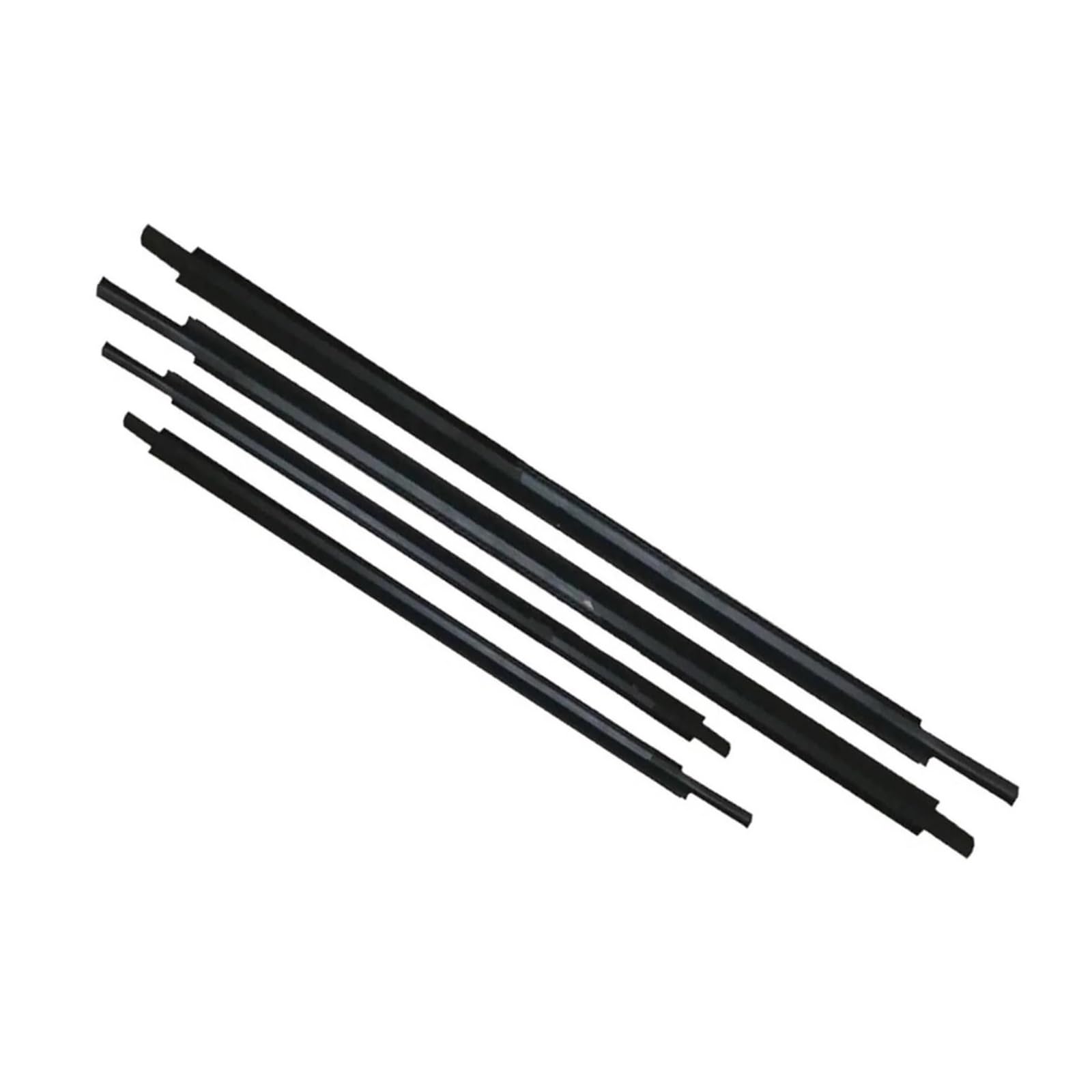 4PCS Outer Windows Rubber Weatherstrip Waterproof Pressure Sealing Belt Trim for Ford for Mondeo 2001-2007 Car Weather Stripping