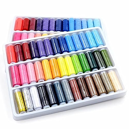 Hilo de coser poliéster multicolor 39 piezas 109 yardas miniatura 2