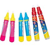 wonuu Water Pens, Replacement Drawing Magical Pen for Mat and Magic Color Wow Book, Mess Free (6Pcs)