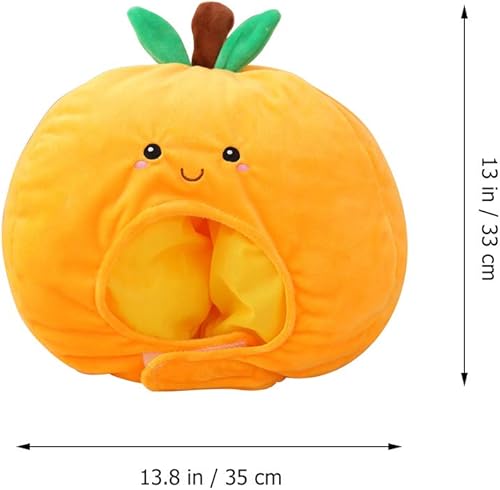 Miniatura 2 de LUOZZY Sombrero naranja de fruta para mujer, divertido disfraz de fruta, carnaval, disfraz, accesorios de fotografía, Multi colorido