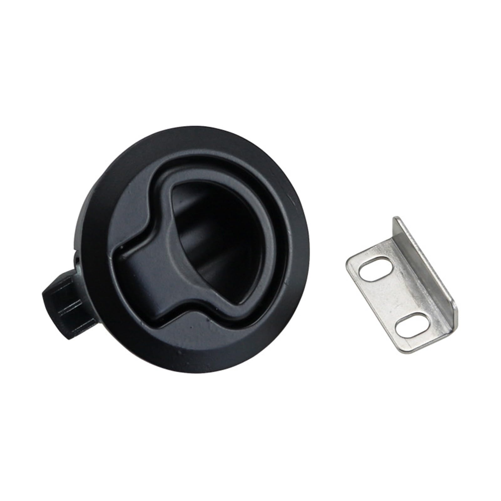 WQGQPXOB Embedded Handle Collision Switch Cinet Distribution Box Control Door Lock 1Pcs(Black unlocked)