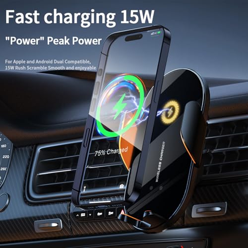 Soporte de carga inalámbrico para coche con rotación de 360 grados estable 3