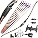 wolfman 60 Inch Takedown Longbow 20-55LbsTraditional Longbow Wood Triangle Hunting Bow Right Hand for Archery Hunting Target Shooting Training (40lbs, Plug-in)