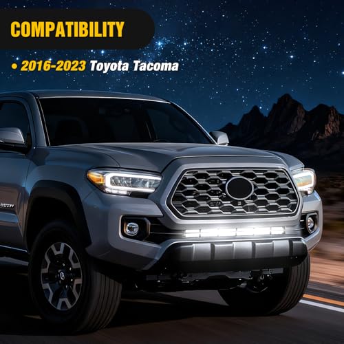 Image of Nilight Front Lower Hidden Bumper Mounting Brackets for 32inch Single Double Row LED Light Bar Compatible with 2016-2023 Toyota Tacoma
