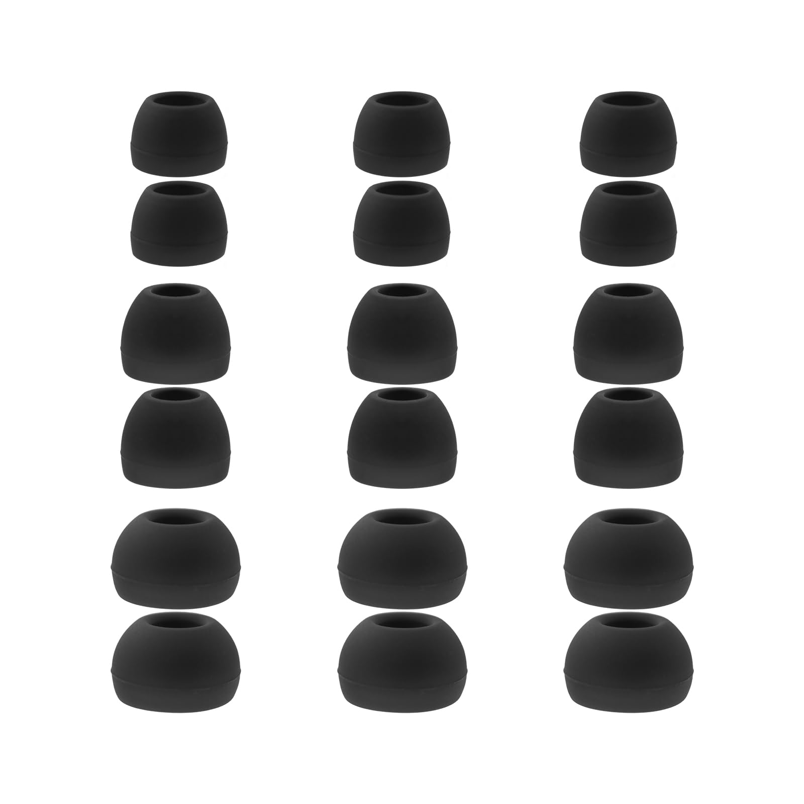 Klowcok Cuscinetti auricolari di ricambio in silicone per JBL Endurance Peak4/Peak3, 9 paia (S/M/L) (nero)