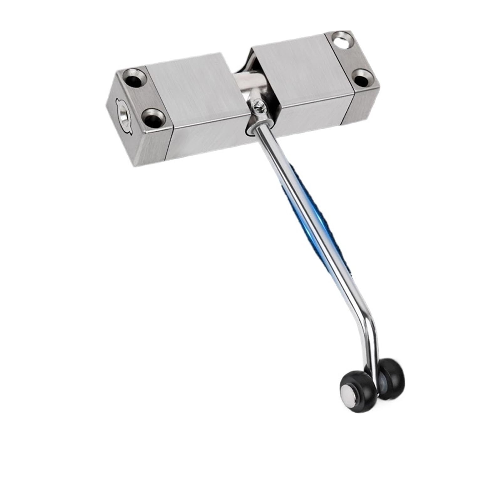 Door Closer, Spring Door Closer Stainless Steel Automatic Adjustable Hinge Home Safety Stop Furniture Hardware,Commercial & Home Use(Silver)