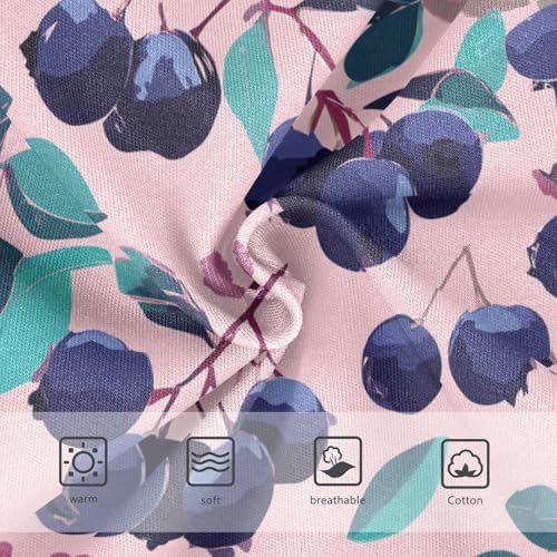 Wusikd Blueberries Girls' Underwear Cotton Girls Briefs Soft Toddler Underwear 2T3