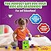 ETI Toys, 19 Piece Unique Educational Sorting & Matching Toy for Toddlers. Colorful Sorter Cube Box & Shapes, 100 Percent Safe, Promotes Fun Learning, Creativity & Skills Development