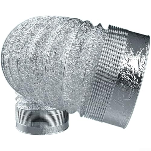 Tubo de escape telescópico, 1,5 m, extensible, de aluminio, resistente a altas temperaturas, para aire acondicionado y secadora