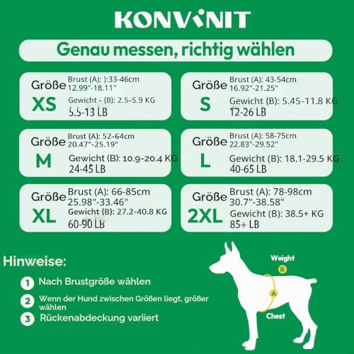 KONVINIT Schwimmweste Hund,Hundeschwimmweste,Schwimmwesten für Hunde -Dog Life Jacket für Kleine Mittel Große Hunde zum Bootfahren,Schwimmen,Surfen,Größenverstellbar mit Griff und Reflektoren