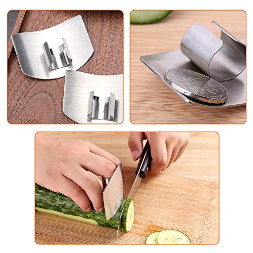 N / D 3 Pack Stainless Steel Finger Guard Protector for Cutting, Slicing and Dicing, Avoid Hurting While Chopping - Image 6