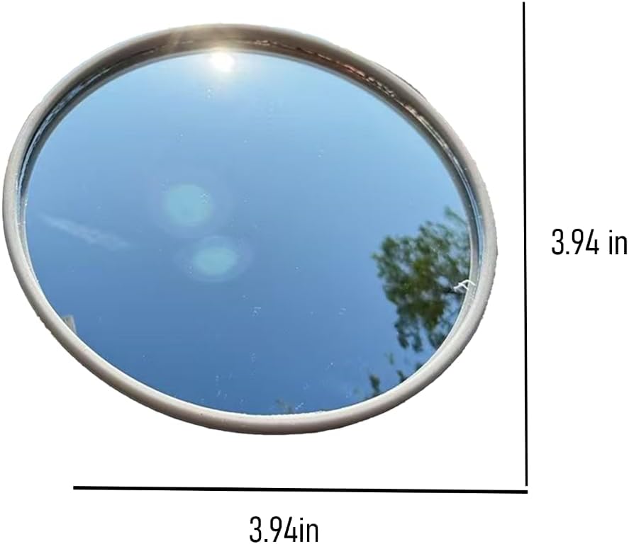 Portable Handheld Travel Makeup Outdoor， 3.94" Convex Selfie Mirror for Phone Photography
