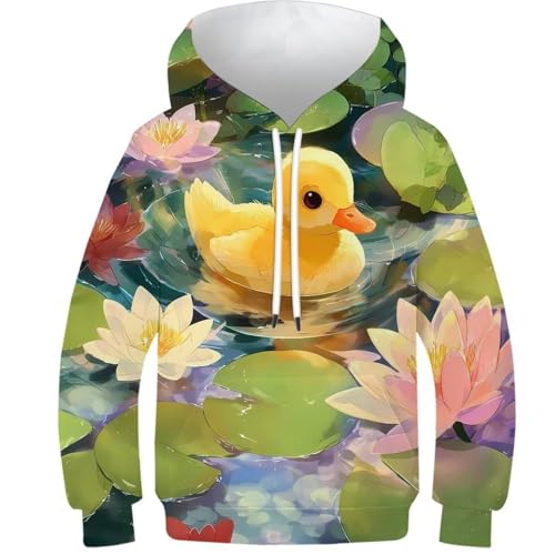 Sweat à capuche enfant pull manches longues ado garçon fille 3D