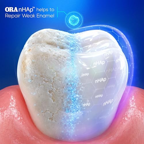 Image of Orasore Whitening Toothpaste 120gm with nHAp | Peroxide-Free | Enamel Remineralizer | Natural Extracts to Reduce Sensitivity, Fight Cavities & Remove Gum Diseases (Pack of 2)