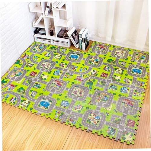 Tapis en mousse emboîtable antichoc protégeant les enfants du sol