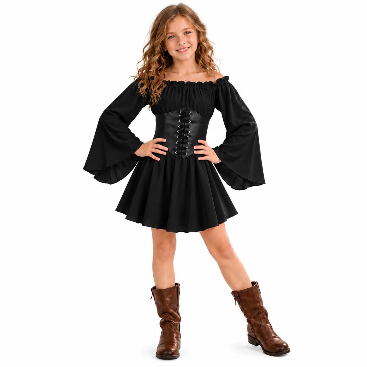 Pirate Costume Kids, 2026 Girls Pirates Costumes Cosplay, Carnival Costumes Create Pirate Princess Costume for Child, Pirate Kids, For Birthdays, Halloween, Carnivalsand Themed Parties