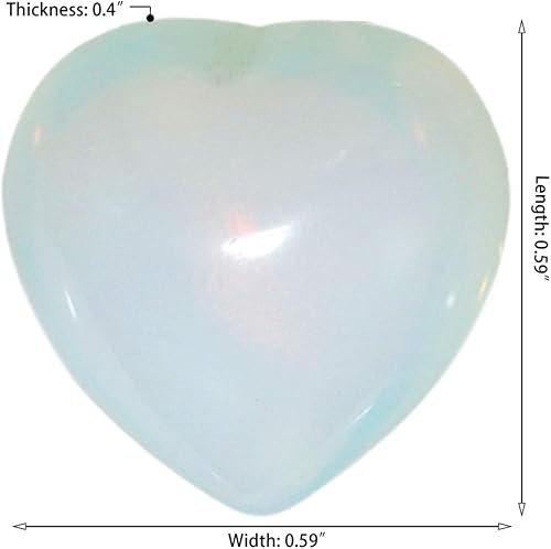 Miniatura 9 de TUMBEELLUA - Piedras curativas talladas en forma de corazón, diseño de chakra