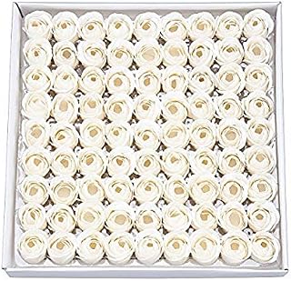 81PCS Soap Rose Flower - Flora Scented Soap Rose Flower - Plant Essential Oil Soap, Gift for Anniversary/ Birthday/ Wedding/ Valentines Day/ Mothers Day Gift Box