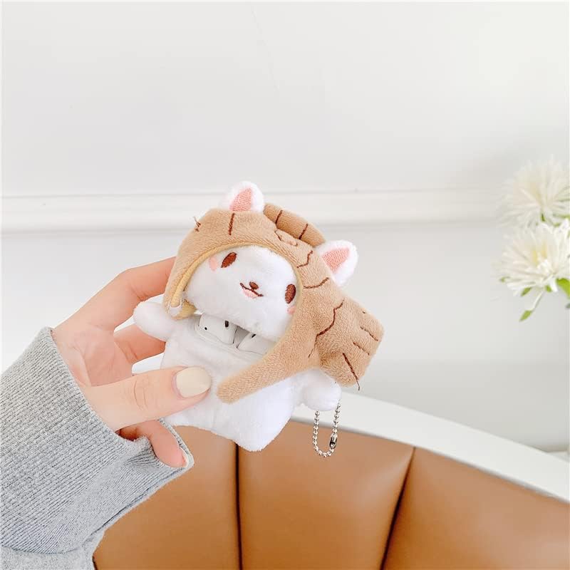 Miniatura 5 de Funda de felpa suave de TPU Taiyaki Fish Cat con cadena de cuentas para AirPods 3 3 generación 2019 3D caricatura japonesa gatito animal único