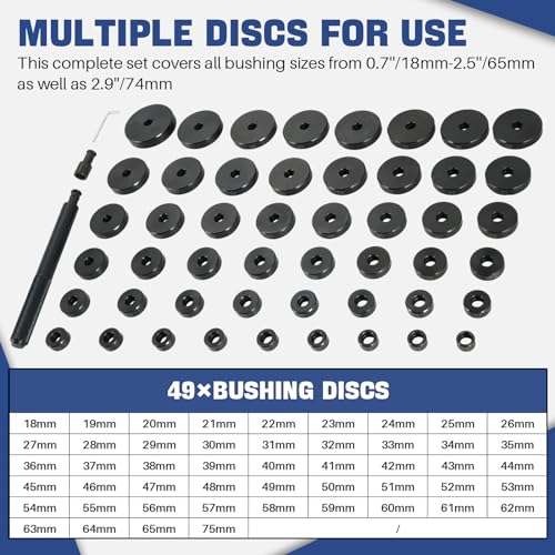 image for DASBET 52 in 1 Custom Bushing Driver Tool Set | Transmission Bushing D