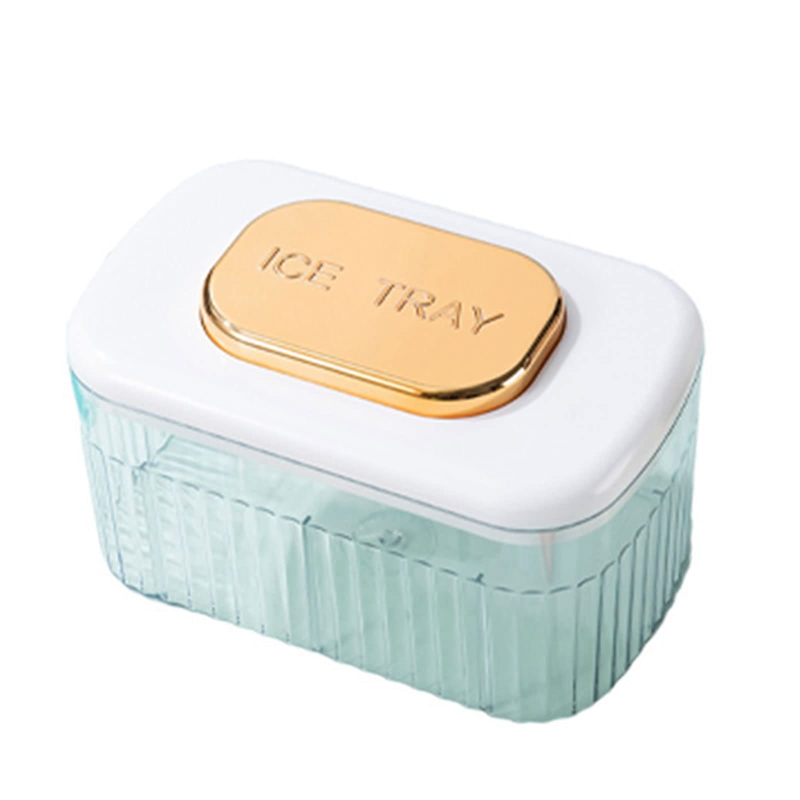 Tsophreniq Household Mold Large-capacity Press-out Ice Lattices Storage Box 24 Grid Cube Mold Storage Box for Freezer