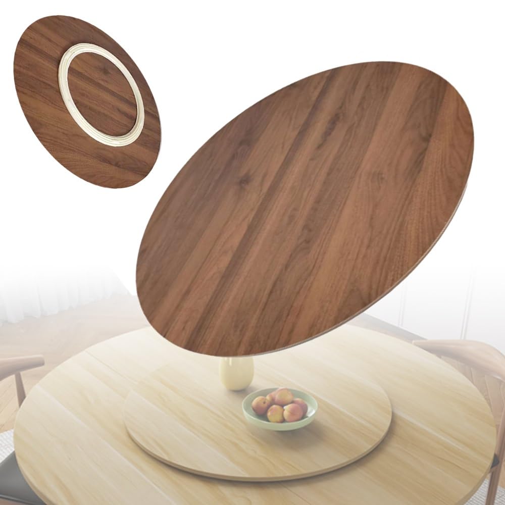 Plateau De Service Rotatif En Bois Lazy Susan Plateau Tournant 60 70 80cm