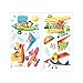 DECOWALL DA-1506BC Animal Biplanes with Hang Glider Kids Wall Stickers Wall Decals Peel and Stick Removable Wall Stickers for Kids Nursery Bedroom Living Room d?cor